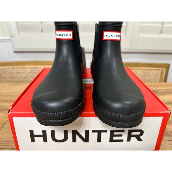 Hunter Women's Original Insulated Chelsea Rain Boots Black Size 8 NIB Waterproof - Picture 6 of 14